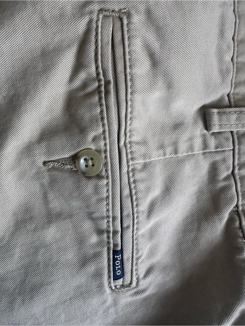 Polo Ralph Lauren Shorts Mens 38 Classic Fit Chino Flat Front Khaki w 9